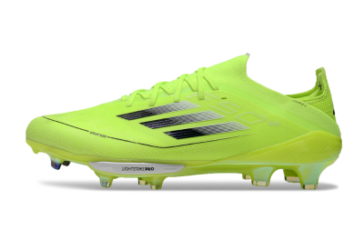 Men's Adidas F50 Lightstrike Elite SG Soft Ground Low-Tops Football Boots - Yellow/Black/White