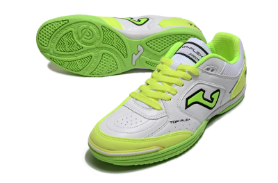 Men's Joma Top Flex 920 IC Indoor & Futsal Low-Tops Football Shoes - White/Yellow/Black