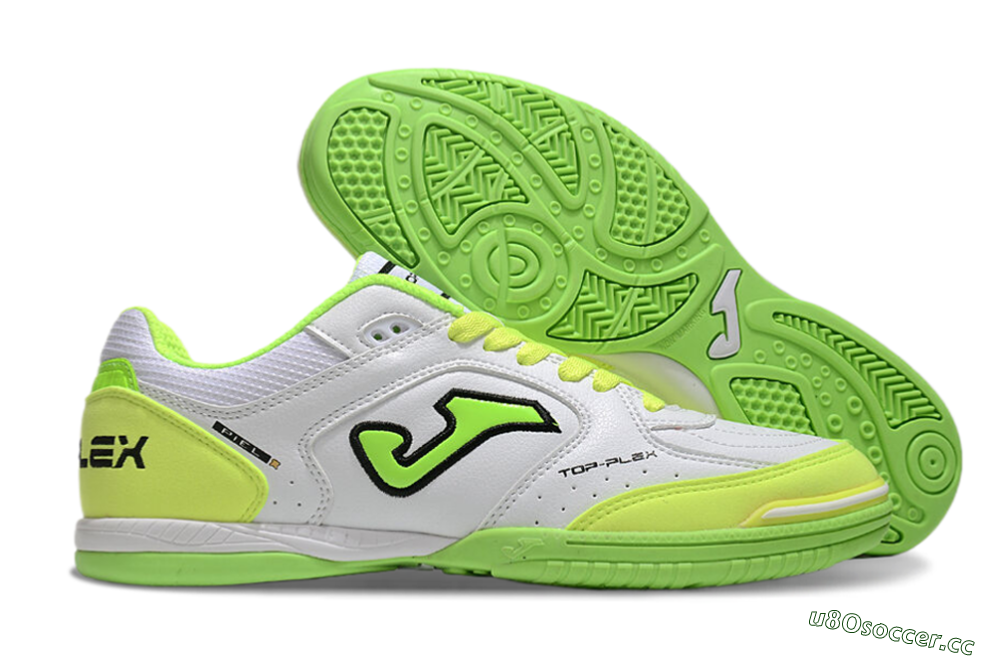Men's Joma Top Flex 920 IC Indoor & Futsal Low-Tops Football Shoes - White/Yellow/Black 2
