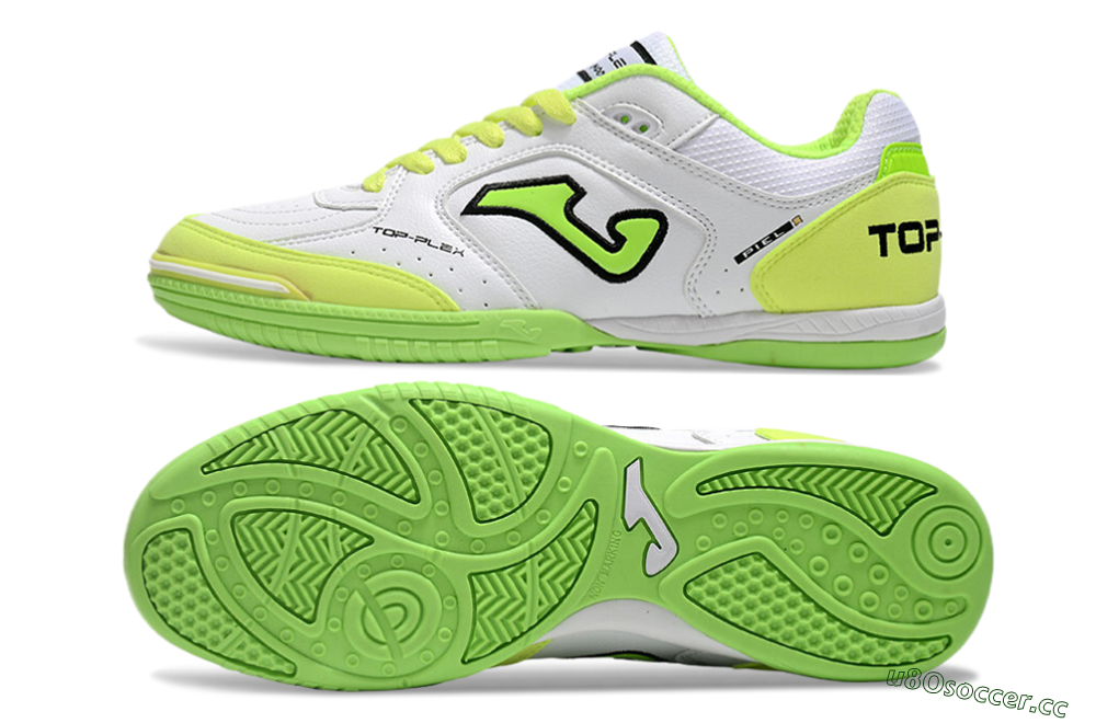 Men's Joma Top Flex 920 IC Indoor & Futsal Low-Tops Football Shoes - White/Yellow/Black 1