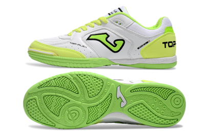 Men's Joma Top Flex 920 IC Indoor & Futsal Low-Tops Football Shoes - White/Yellow/Black