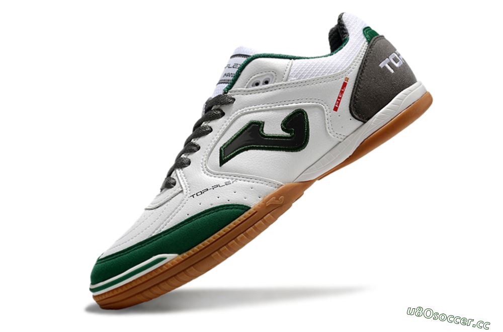 Men's Joma Top Flex 920 IC Indoor & Futsal Low-Tops Football Shoes - White/Green/Black 5