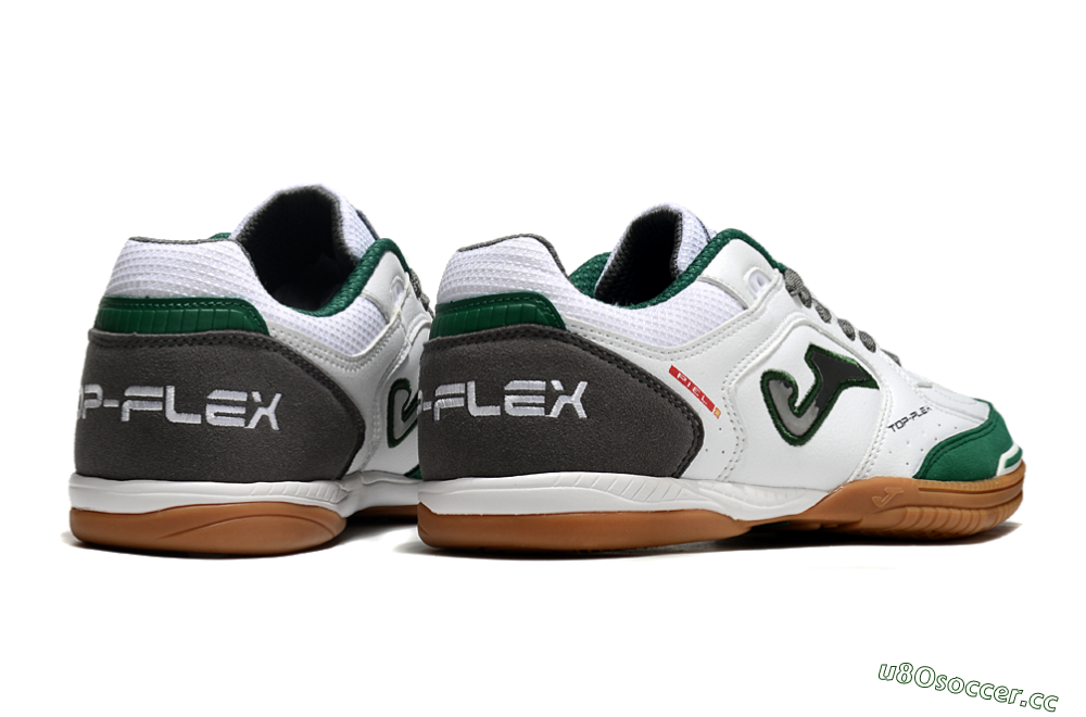 Men's Joma Top Flex 920 IC Indoor & Futsal Low-Tops Football Shoes - White/Green/Black 6