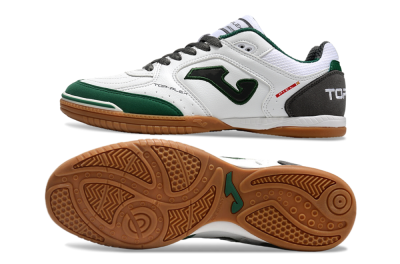Men's Joma Top Flex 920 IC Indoor & Futsal Low-Tops Football Shoes - White/Green/Black