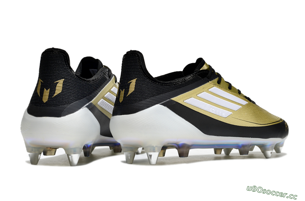 Men's Adidas F50 Elite SG Soft Ground Low-Tops Football Boots - Gold/Black/White 6