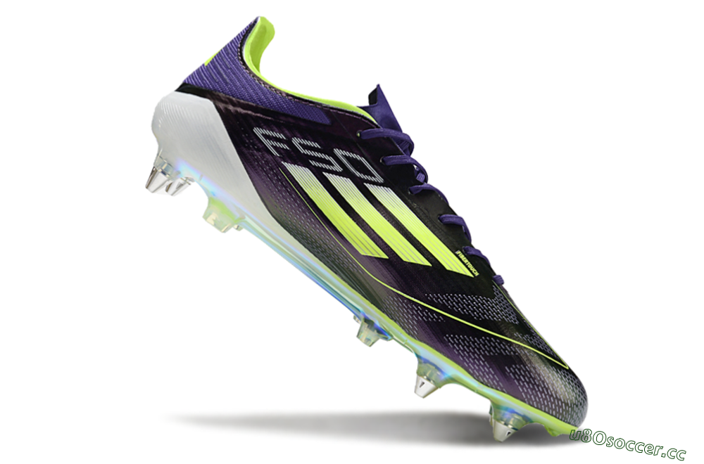 Men's Adidas F50 Elite SG Soft Ground Low-Tops Football Boots - Purple/Yellow/Gold 4