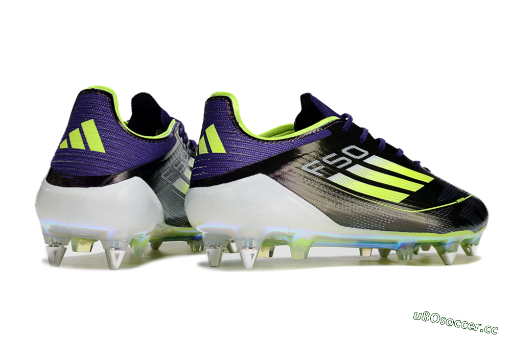 Men's Adidas F50 Elite SG Soft Ground Low-Tops Football Boots - Purple/Yellow/Gold 6