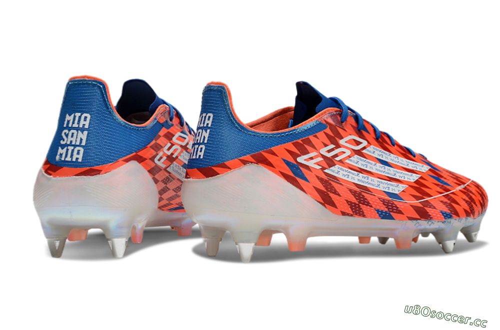 Men's Adidas F50 Elite SG Soft Ground Low-Tops Football Boots - Red/Blue/White 6