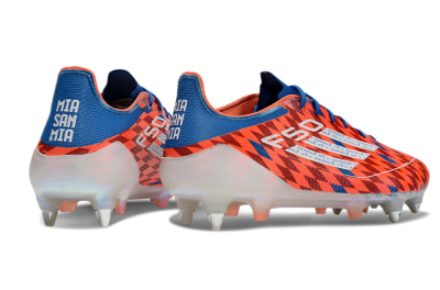 Men's Adidas F50 Elite SG Soft Ground Low-Tops Football Boots - Red/Blue/White