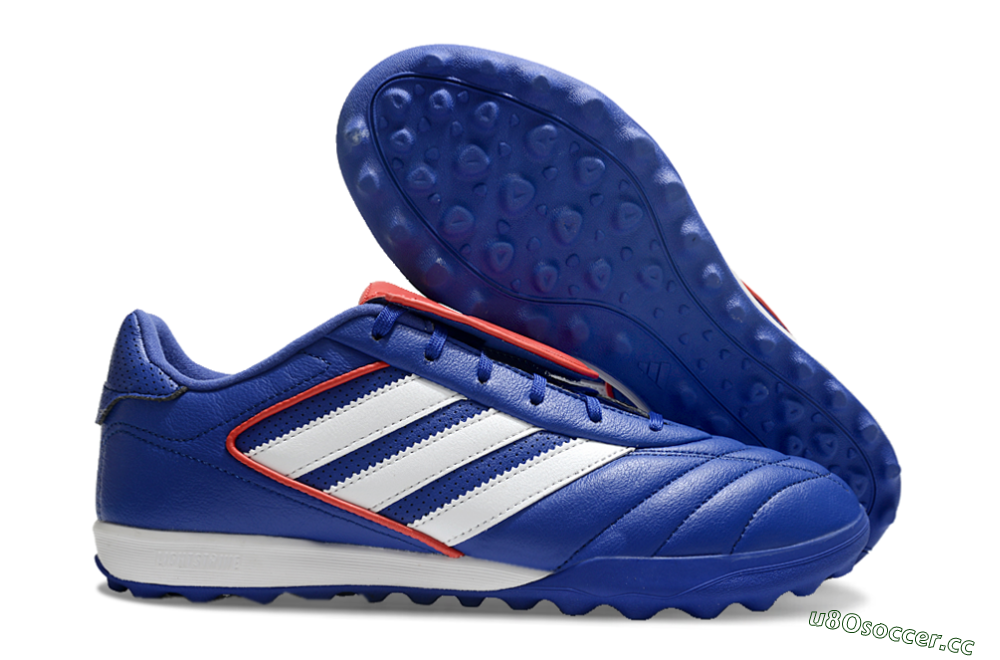Men's Adidas Copa Gloro 2 TF Artificial Turf Low-Tops Football Shoes - Blue/White/Red 2