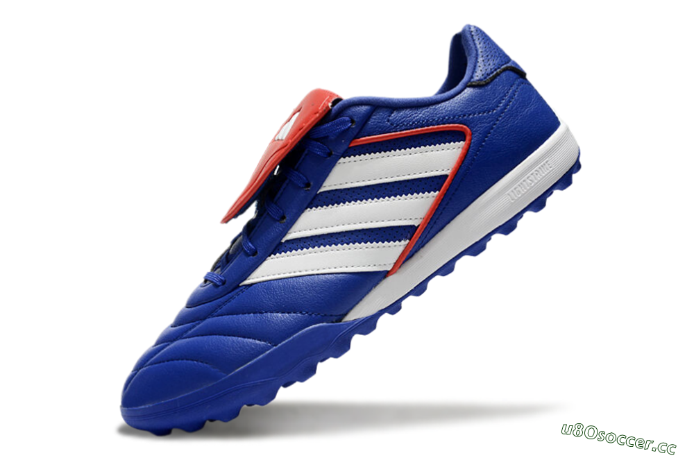Men's Adidas Copa Gloro 2 TF Artificial Turf Low-Tops Football Shoes - Blue/White/Red 5