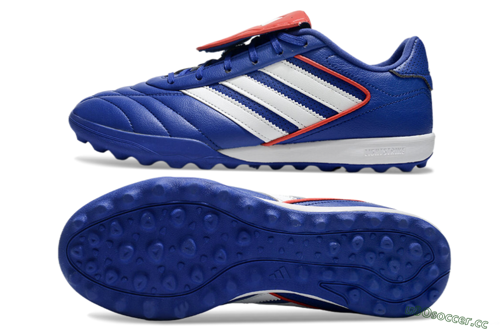 Men's Adidas Copa Gloro 2 TF Artificial Turf Low-Tops Football Shoes - Blue/White/Red 1