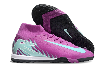 Men's Nike Air Zoom Mercurial Superfly 10 Elite TF Artificial Turf High-Tops Football Shoes - Red/Jade/White