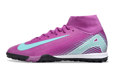 Men's Nike Air Zoom Mercurial Superfly 10 Elite TF Artificial Turf High-Tops Football Shoes - Red/Jade/White