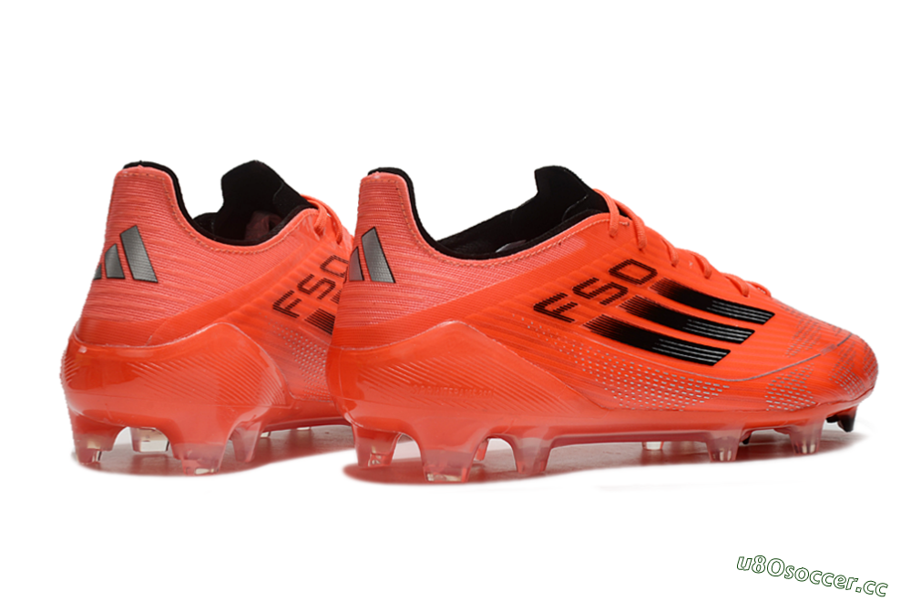 Men's Adidas F50 Elite FG Firm Ground Low-Tops Football Boots - Red/Black/Silver 6