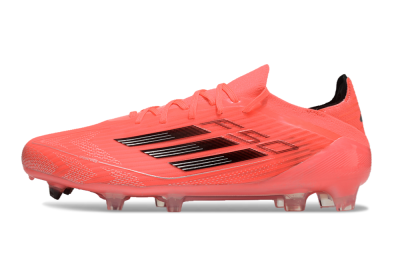 Men's Adidas F50 Adizero FG Firm Ground Low-Tops Football Boots - Red/Black