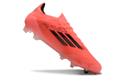 Men's Adidas F50 Adizero FG Firm Ground Low-Tops Football Boots - Red/Black