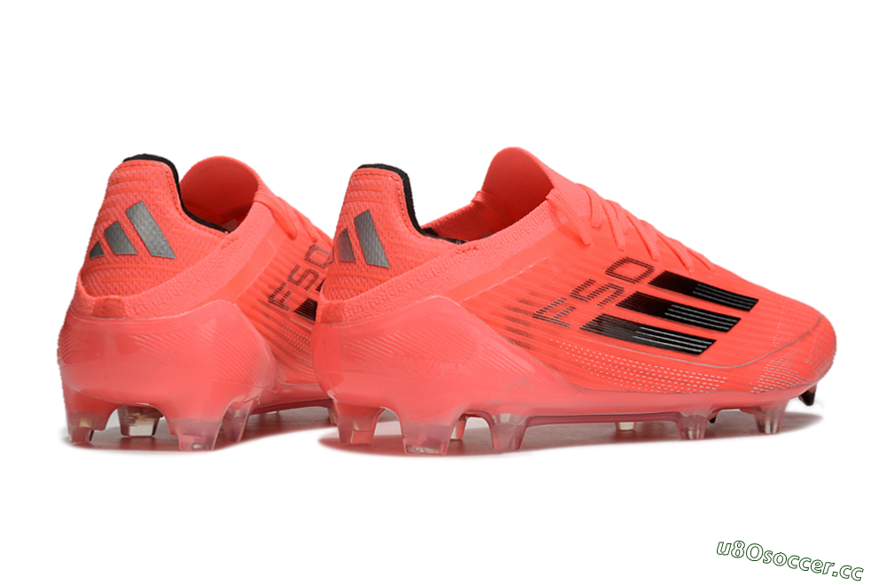 Men's Adidas F50 Adizero FG Firm Ground Low-Tops Football Boots - Red/Black 6
