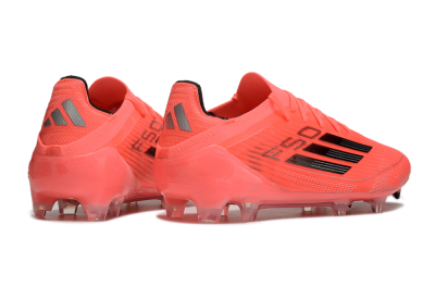Men's Adidas F50 Adizero FG Firm Ground Low-Tops Football Boots - Red/Black