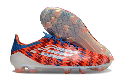 Men's Adidas F50 Elite FG Firm Ground Low-Tops Football Boots - Red/White/Blue