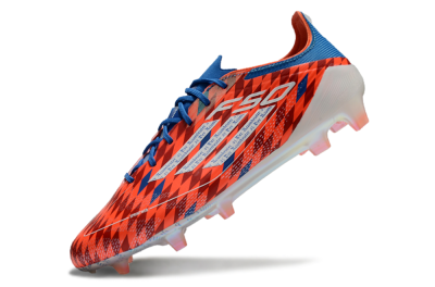 Men's Adidas F50 Elite FG Firm Ground Low-Tops Football Boots - Red/White/Blue