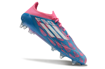 Men's Adidas F50 Elite SG Soft Ground Low-Tops Football Boots - Blue/Pink