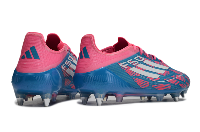 Men's Adidas F50 Elite SG Soft Ground Low-Tops Football Boots - Blue/Pink