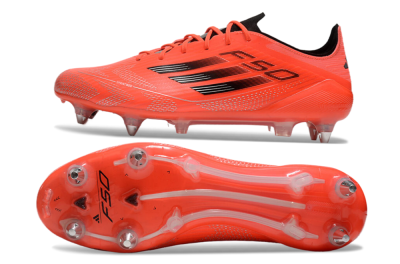 Men's Adidas F50 Elite SG Soft Ground Low-Tops Football Boots - Red/Black