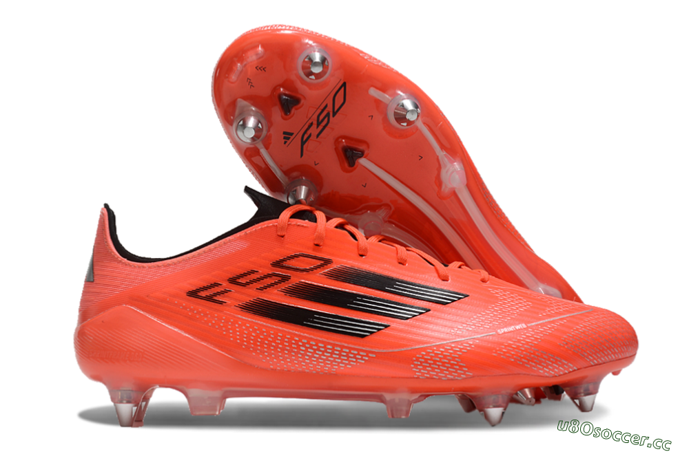 Men's Adidas F50 Elite SG Soft Ground Low-Tops Football Boots - Red/Black 2