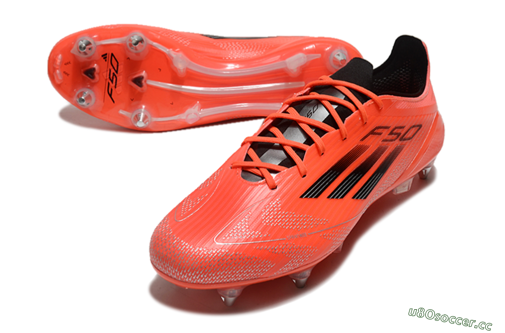 Men's Adidas F50 Elite SG Soft Ground Low-Tops Football Boots - Red/Black 3