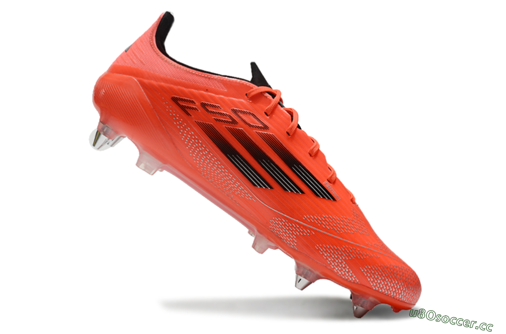 Men's Adidas F50 Elite SG Soft Ground Low-Tops Football Boots - Red/Black 4