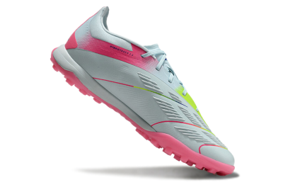 Men's Adidas Predator 24 Elite TF Artificial Turf Low-Tops Football Shoes - Jade/Pink/Yellow