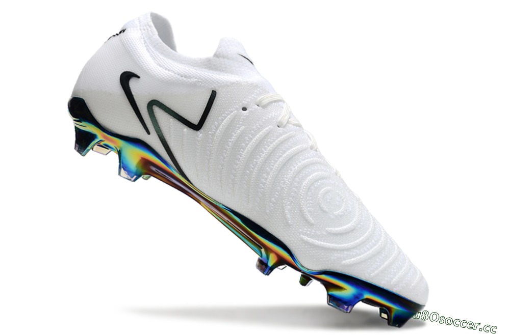 Men's Nike Phantom Luna Elite FG Firm Ground Low-Tops Football Boots - White/Black/Gold 4