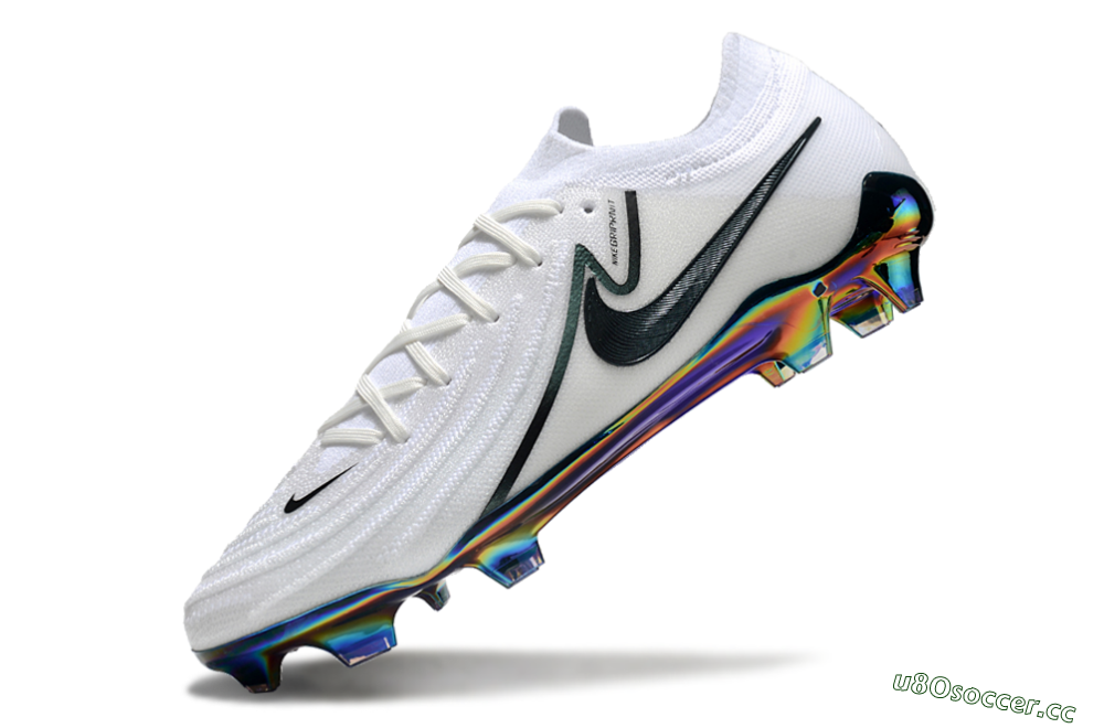 Men's Nike Phantom Luna Elite FG Firm Ground Low-Tops Football Boots - White/Black/Gold 5