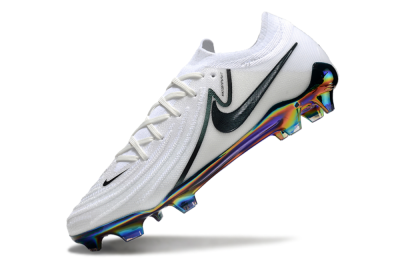 Men's Nike Phantom Luna Elite FG Firm Ground Low-Tops Football Boots - White/Black/Gold