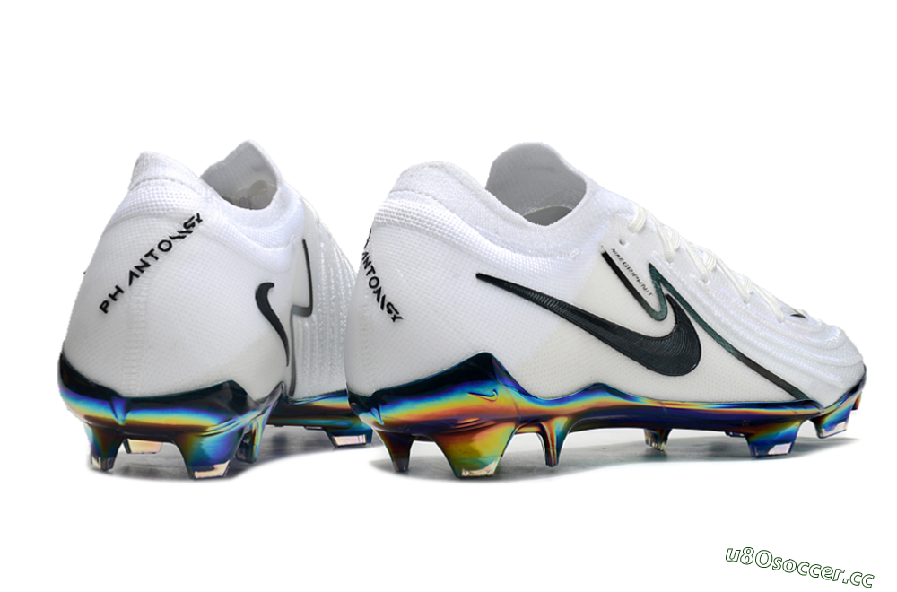 Men's Nike Phantom Luna Elite FG Firm Ground Low-Tops Football Boots - White/Black/Gold 6