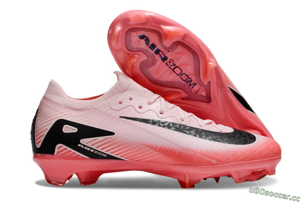 Unisex Nike Air Zoom Mercurial Vapor 16 Elite FG Firm Ground Low-Tops Football Boots - Pink/Red/Black 2