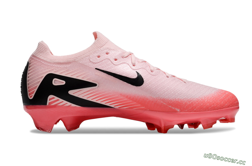 Unisex Nike Air Zoom Mercurial Vapor 16 Elite FG Firm Ground Low-Tops Football Boots - Pink/Red/Black 5