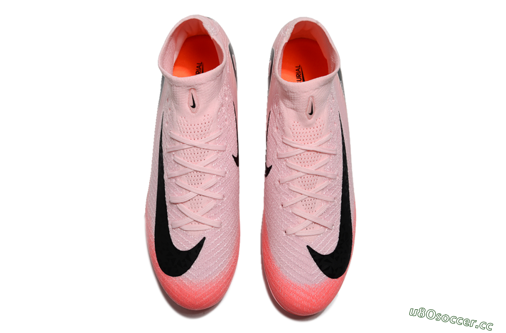Unisex Nike Air Zoom Mercurial Superfly 10 Elite FG Firm Ground High-Tops Football Boots - Pink/Red/Black 4