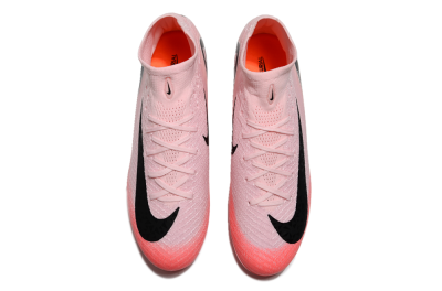 Unisex Nike Air Zoom Mercurial Superfly 10 Elite FG Firm Ground High-Tops Football Boots - Pink/Red/Black