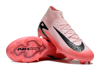 Unisex Nike Air Zoom Mercurial Superfly 10 Elite FG Firm Ground High-Tops Football Boots - Pink/Red/Black