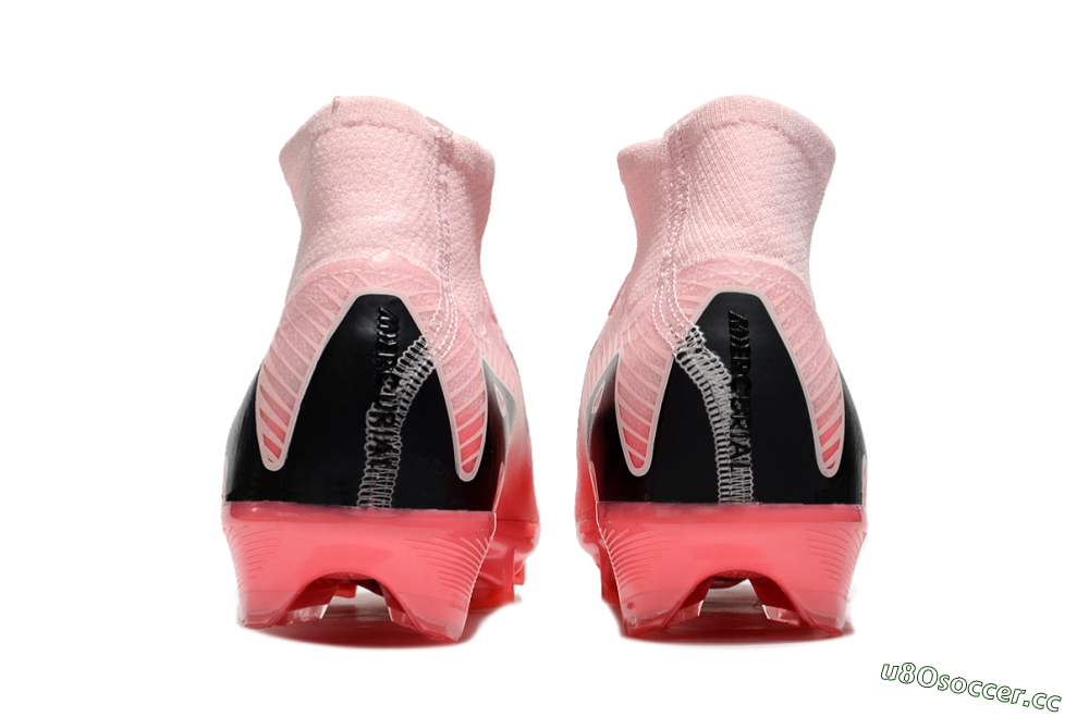 Unisex Nike Air Zoom Mercurial Superfly 10 Elite FG Firm Ground High-Tops Football Boots - Pink/Red/Black 7