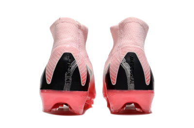 Unisex Nike Air Zoom Mercurial Superfly 10 Elite FG Firm Ground High-Tops Football Boots - Pink/Red/Black