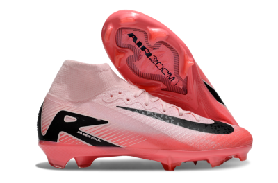 Unisex Nike Air Zoom Mercurial Superfly 10 Elite FG Firm Ground High-Tops Football Boots - Pink/Red/Black
