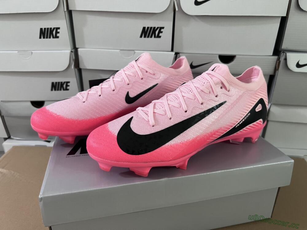 Unisex Nike Air Zoom Mercurial Vapor 16 Elite FG Firm Ground Low-Tops Football Boots - Pink/Red/Black