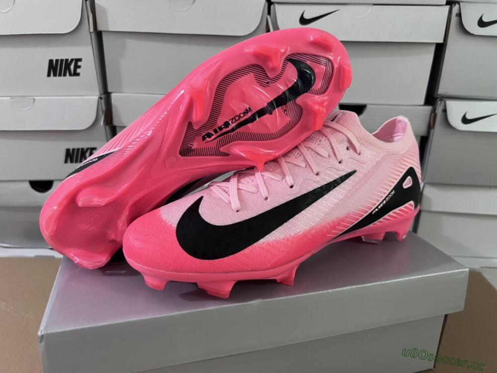 Unisex Nike Air Zoom Mercurial Vapor 16 Elite FG Firm Ground Low-Tops Football Boots - Pink/Red/Black