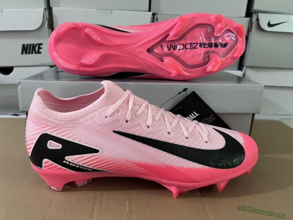 Unisex Nike Air Zoom Mercurial Vapor 16 Elite FG Firm Ground Low-Tops Football Boots - Pink/Red/Black