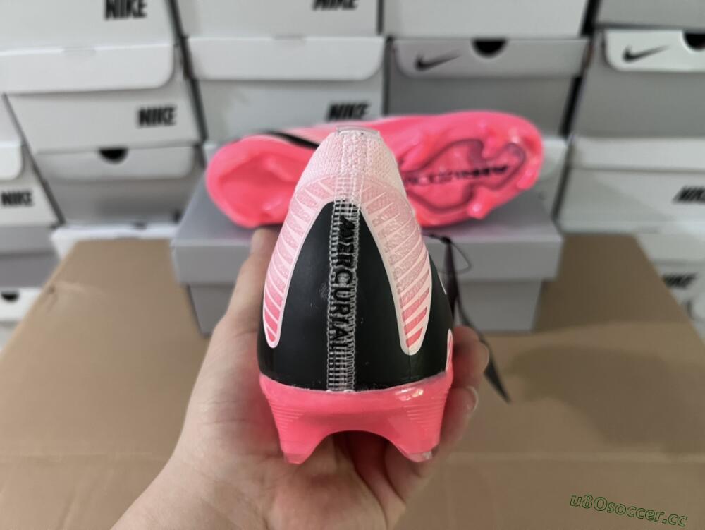 Unisex Nike Air Zoom Mercurial Vapor 16 Elite FG Firm Ground Low-Tops Football Boots - Pink/Red/Black