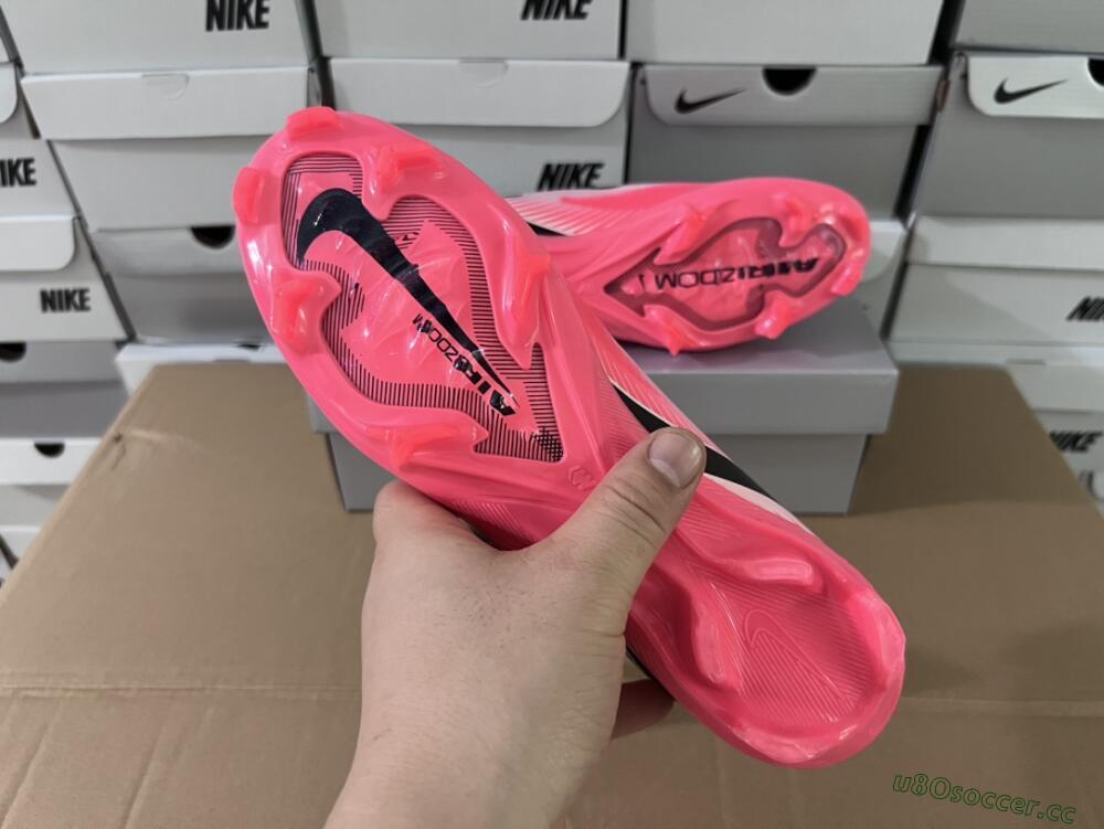 Unisex Nike Air Zoom Mercurial Vapor 16 Elite FG Firm Ground Low-Tops Football Boots - Pink/Red/Black