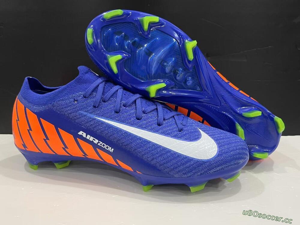 Men's Nike Air Zoom Mercurial Vapor 16 Elite FG Firm Ground Low-Tops Football Boots - Blue/White/Orange